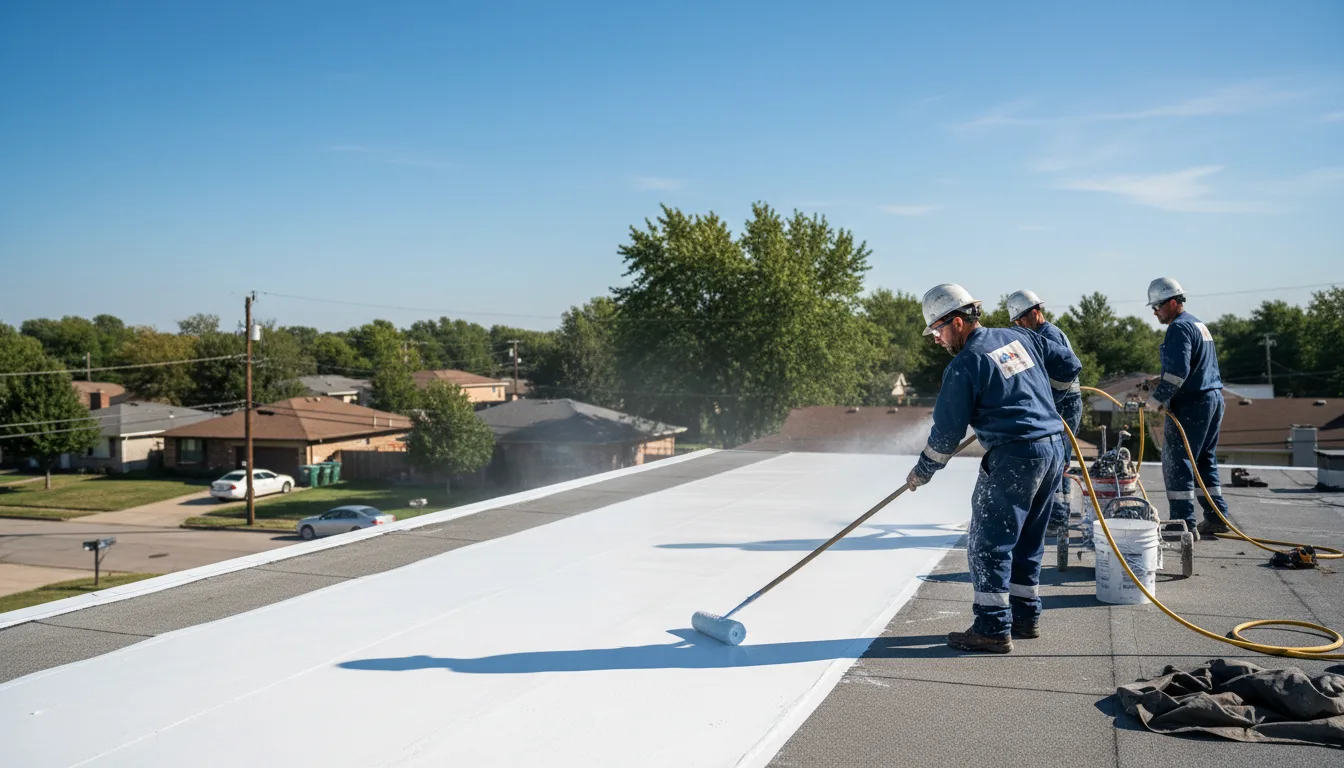 Commercial roof coating in Alsip, IL near me